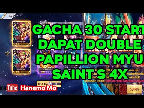 Saint Seiya Awakening - Gacha 30 Start , Dapat Double Papillion Myu dan Poseidon