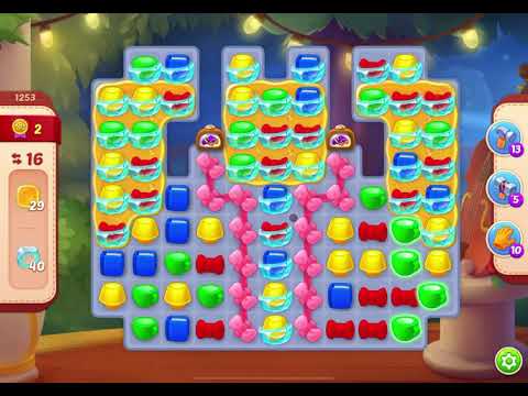 HomeScapes Level 1253 no boosters (16 moves)