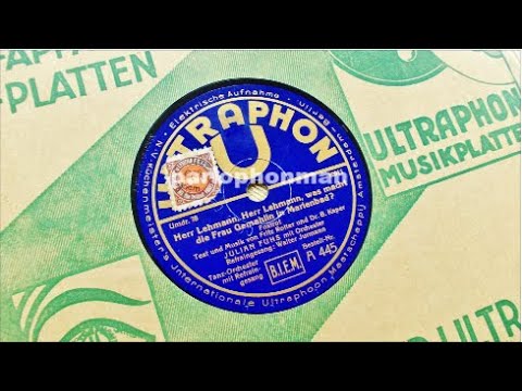 Julian Fuhs & Walter Jurmann : Herr Lehmann, was macht die Frau Gemahlin in Marienbad ...