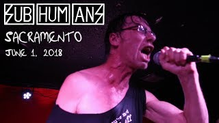 SUBHUMANS June 1, 2018 Sacramento, CA (Holy Diver)