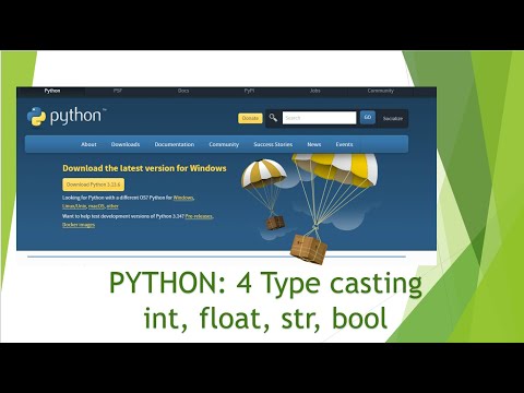 Python 4 Type Casting Int Float String Boolean List Set Tuples