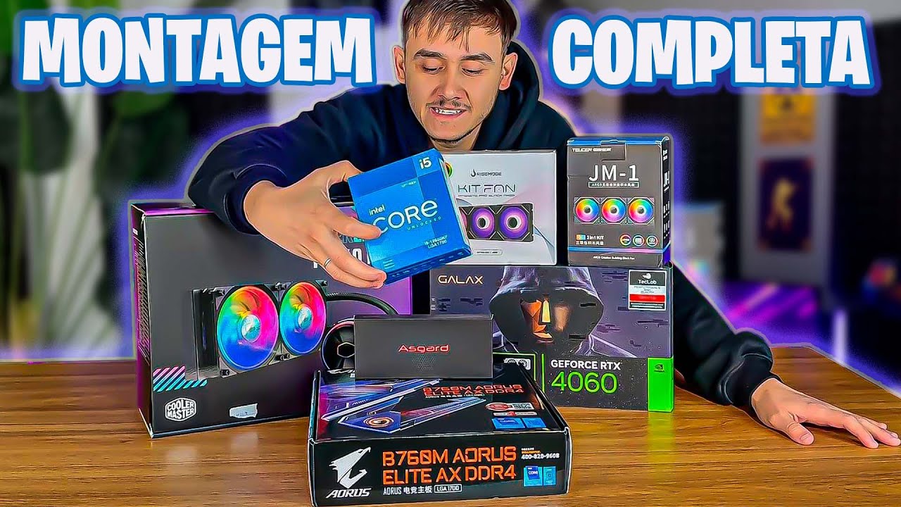 Como Montar um PC GAMER de ultima GERAÇÃO I Intel + RTX 4060 Dicas importantes