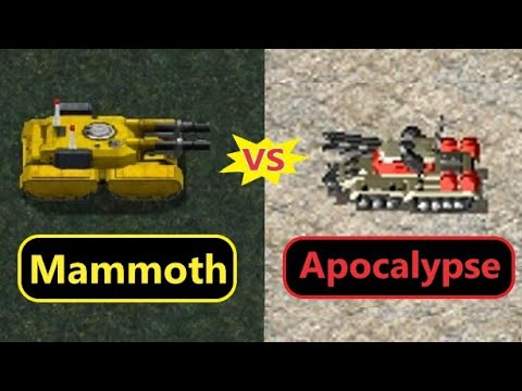 Mammoth vs Apocalypse - Red Alert 2 (Ra1 Remastered)