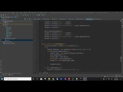 Java 2 Spring 2020 Chapter 7 Comparable Example Gui