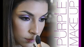 Purple make up