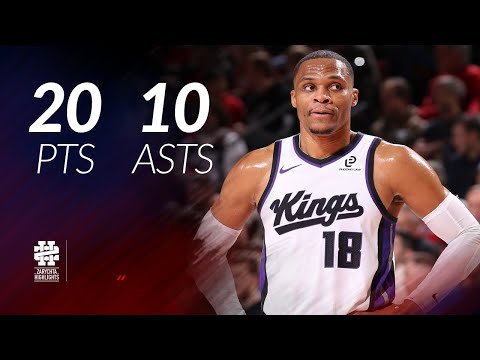 Russell Westbrook 20 pts 10 asts vs Blazers 25/26 season