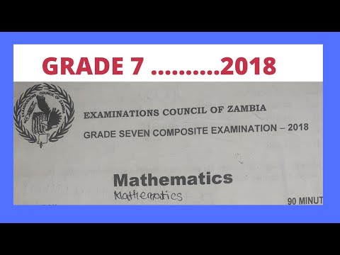 ECZ 2018 Grade 7 Mathematics paper solved