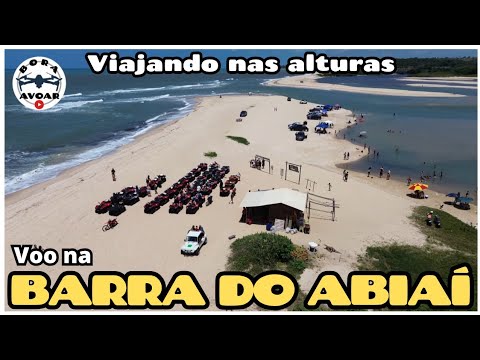 Passeio aéreo pela praia da BARRA DO ABIAÍ no município de Pitimbu na Paraíba