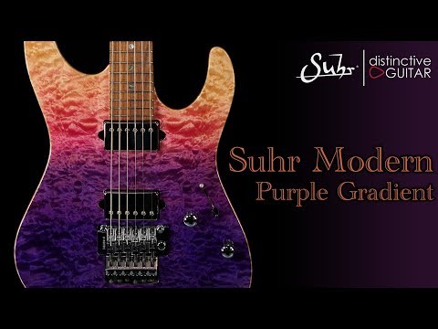 Suhr Modern Custom | Purple Gradient Quilt w/ Floyd Rose