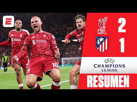 Con GOLAZO de Mac Allister LIVERPOOL le ganó 2-1 al Atlético de Madrid de Julián | Champions League