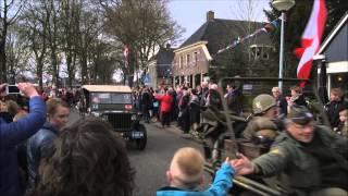 preview picture of video 'The Final Push 2015 Parade bevrijding 1945 Westerbork zaterdag 11 april 2015 HD'