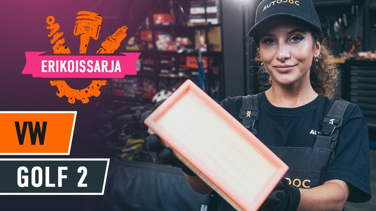 Kuinka vaihtaa ilmansuodattimen VW Golf 2-autoon – vaihto-ohje