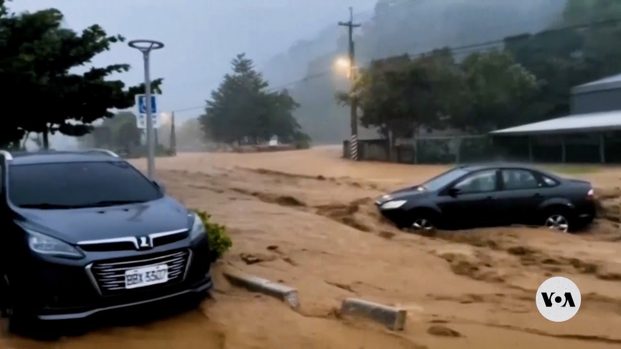 Taiwan shuts down as powerful Typhoon Kong-rey makes landfall | VOA News