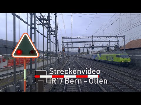 Führerstandsmitfahrt / cab ride IR17 Bern - Olten
