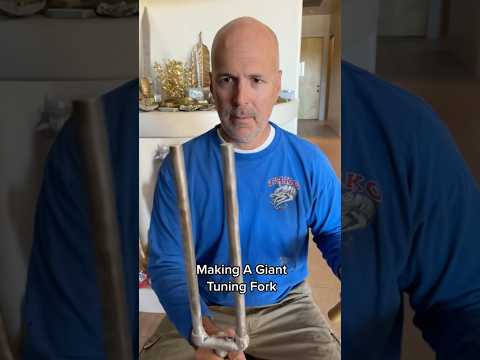 Making a giant tuning fork #metal #musicalinstrument