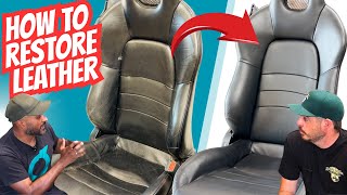 Step by Step: How to FIX LEATHER and make it look NEW AGAIN!
