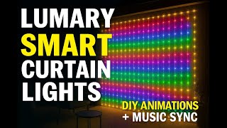 Lumary smart curtain lights review | DIY Animations + Music Sync