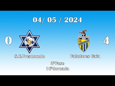 (2023/2024) Sub8 - Fase 2 , 16ªJornada - - S.C.Freamunde 0 - Valadares Gaia 4