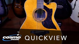 Video thumbnail for Yamaha AC3M ARE Vintage Natural Concert Cutaway Guitar - Quickview by Cosmo Music - The Musical Instrument Superstore!