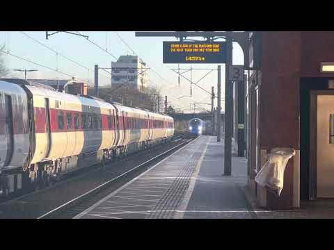 Class 803 001 Lumo Train Passing Stevenage Station With Horn!