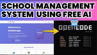 Build a Full School Management System Using FREE AI 🤯 (No Coding Skills!)