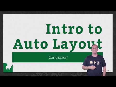 Auto Layout Course Conclusions Introduction to Auto Layout raywenderlich com