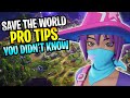 10 Save The World Pro Tips You Didn T Know About