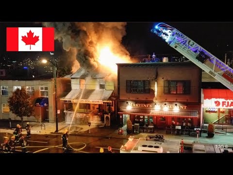 Huge House Fire & Partial Collapse In Vancouver [Responses + On scene]