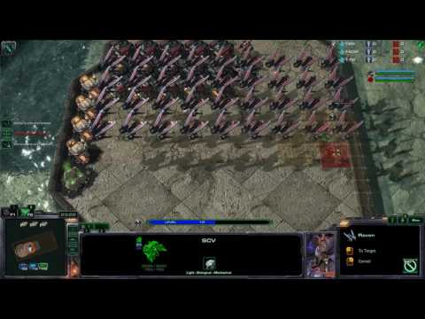 StarCraft 2 Desert strike LotV #19 Mass Raven and Mass Tempest part 2