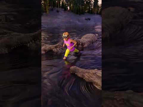 How a girl escaped a crocodile lake