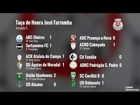 Taça de Honra 25/26 | Jornada 5
