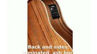 Video thumbnail for Fender CD220SCE Exotics Ash Burl Acoustic-Electric Guitar Natural by mocasea