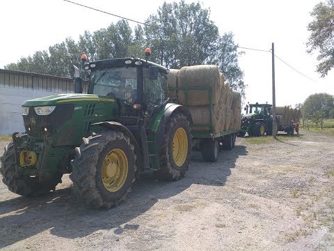 Svoz sena 2019 I zapadlý kamion I Grain a.s. I John Deere, Zetor, JCB, Pronar a MAN