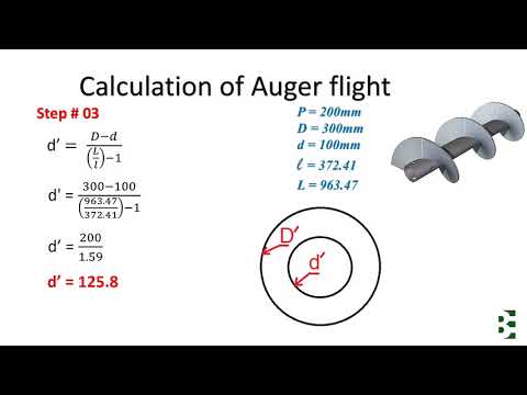 Screw Flight Layout or Flat Pattern Development