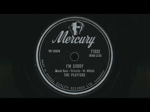 1957 THE PLATTERS I'm Sorry - 78 RPM Record
