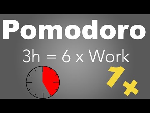 Pomodoro Technique 6 x 25 min - Study Timer 3h