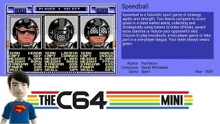 The C64 MINI Games - Speedball
