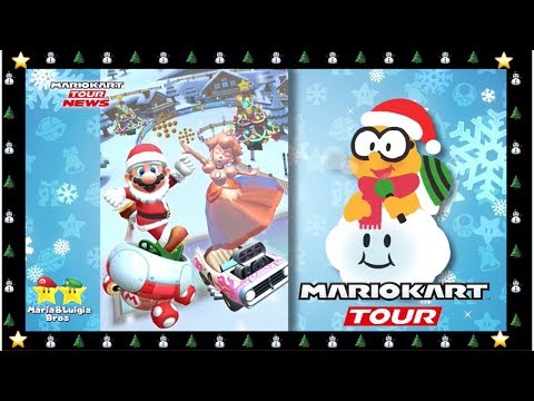 ⭐️Mario Kart Tour⭐️ - Mario (Santa) 🎅🏻 All New Characters, Vehicles & Gliders in Winter Tour! ⛄️