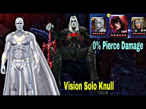 0% Pierce Damage | Vision Solo Knull With Simple Build - Marvel Future Fight