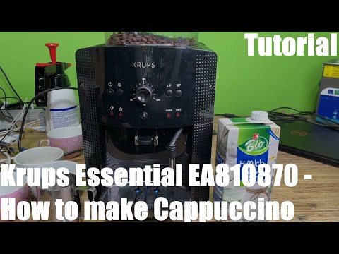 How to make delicious cappuccino using a Krups Essential EA810870 coffee maker DIY