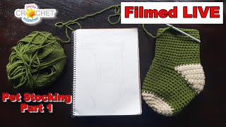 Making a Pet Christmas Stocking (Part 1) - LIVE Crochet Workshop - December 17, 2024