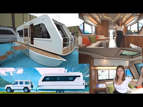Wohnwagen 2023 und Tinyhouse und Luxusyacht IN EINEM! 3,5t! 3 ZKDB! 40qm! Dachterrasse! Sonnendeck!