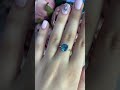 Золотое кольцо с топазом Лондон Блю 3.37ct