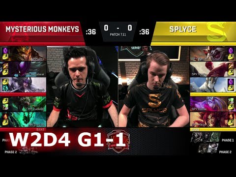 Mysterious Monkeys vs Splyce | Game 1 S7 EU LCS Summer 2017 Week 2 Day 4 | MM vs SPY G1 W2D4