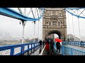 Borough Market Tower Bridge On Rainy Day London Rain Walk 4K