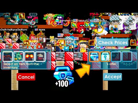 SELLING ALL MY RARE ITEMS IN GROWTOPIA.. (+100 BGL)