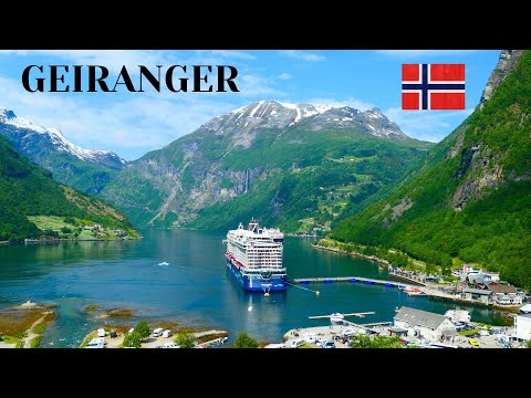 GEIRANGER - Norwegen Kreuzfahrt - Wanderung zu den Wasserfällen - Aussichtspunkt Geirangerfjord