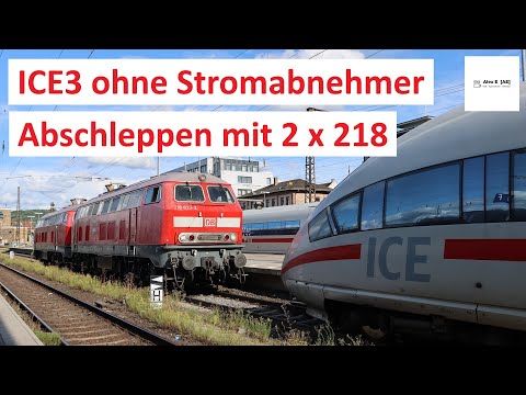 BR 218 tows ICE3 | Alex E