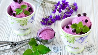Мороженое с черной смородиной ☆ Яркий вкус и удивительный цвет