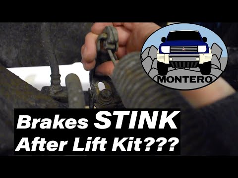 Load Sensing Proportioning Valve Adjustment on a Mitsubishi Montero (Rear Brake Smell)